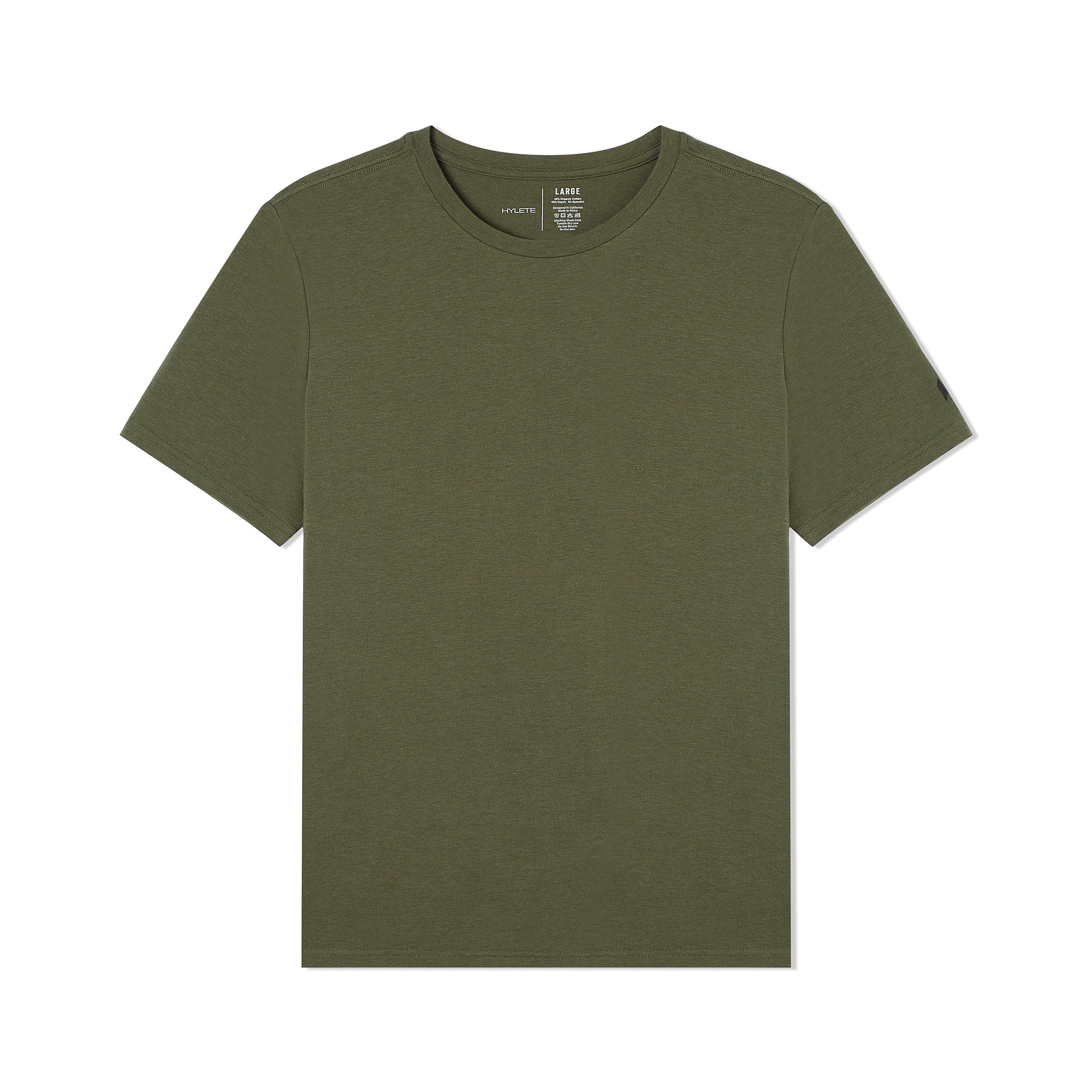 Minimalist HY-Blend Crew Tee Olive Green